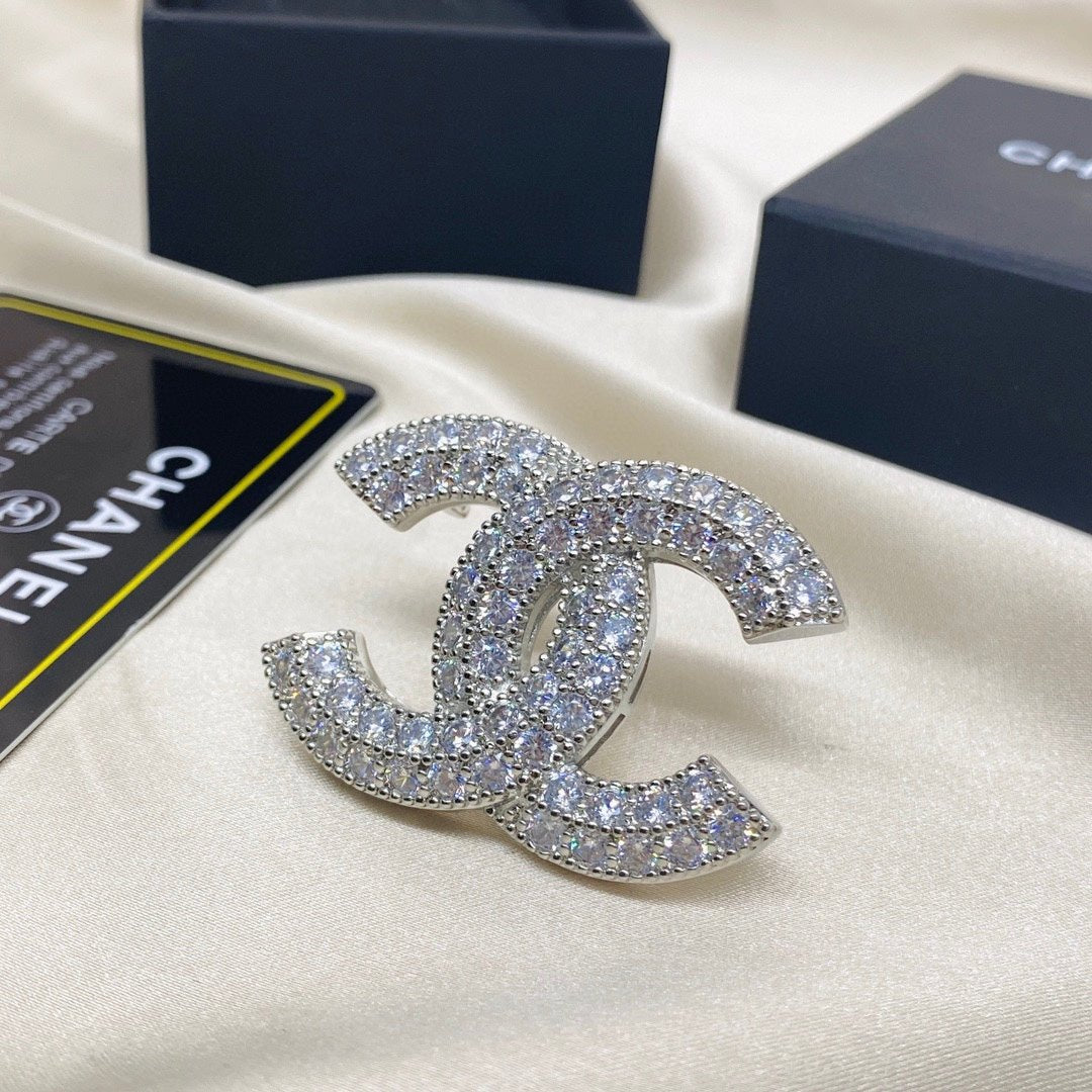 Chanel Diamond Encrusted Brooch