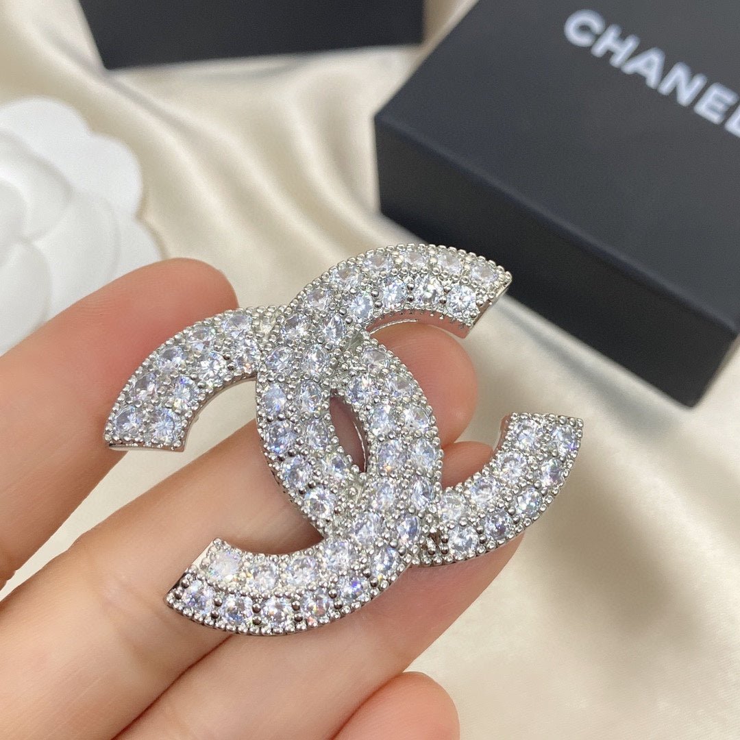 La Love Doctor Chanel Diamond Encrusted Brooch